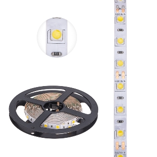 Лента светодиодная 3 м 12 В 5050 2700 К IP23 60 LED/м для БП с клеммами LAMPER