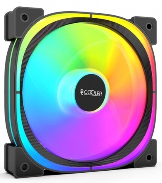 Вентилятор для корпуса PCCooler EF120 ARGb черный, 120 мм, 1500 об/мин, 25.7 дБ, 4 pin