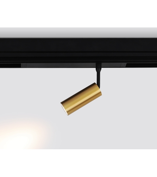 Управляемый светодиодный светильник для шинопровода Magnetic Ambrella light GL1203 GD золото IP20 7W 3000K-6400K 220V 36° D35*80 (Без ПДУ)