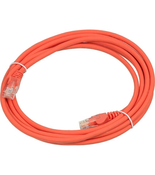 Кабель Патч-корд Lanmaster UTP LAN-PC45/U5E-3.0-OR вилка RJ-45-вилка RJ-45 кат.5е 3м оранжевый LSZH (уп.:1шт)