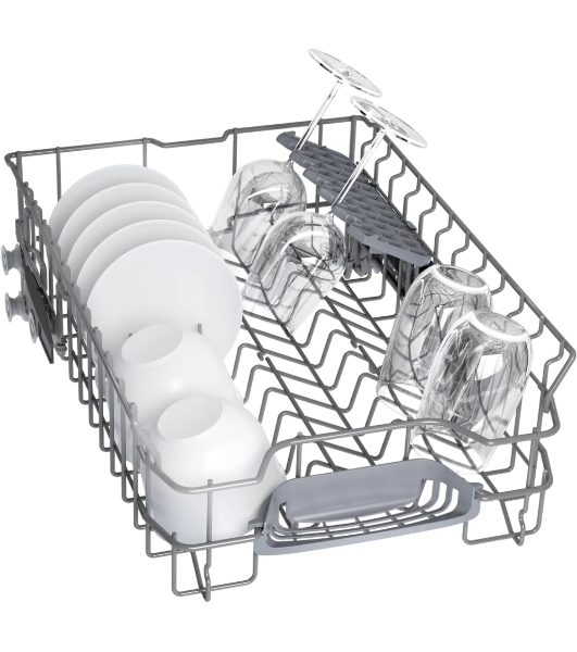 Встраиваемая посудомоечная машина Bosch SPV4EMX10E, серебристый, 44.8 см, 10 компл., 44 дБ, класс C