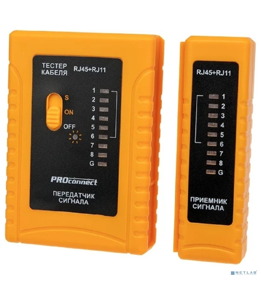 Тестер кабеля PROconnect RJ-45+RJ-11 468