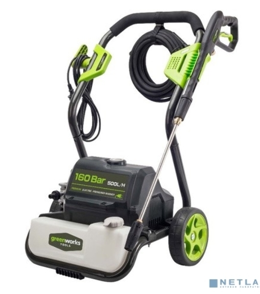 Мойка высокого давления GreenWorks GPWG8II 160 bar электрическая (5106807)