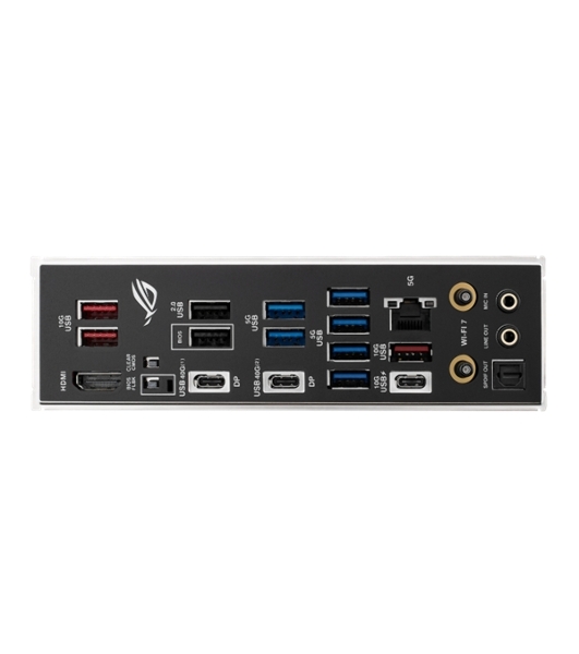 Материнская плата ASUS ROG STRIX X870E-H GAMING WIFI7, AM5, AMD X870E, 4xDDR5, 4xSATA, 4xM.2, 1xPCIe 5.0 x16, 1xPCIe 4.0 x4, 1xHDMI, 2xUSB-C 40Gbps (USB4), 1xUSB-C 10Gbps, 3xUSB-A 10Gbps, 6xUSB-A 5Gbps, 2xUSB-A 2.0, 2x3.5 мм, 7.1, ATX