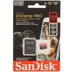 Флеш карта microSDXC 256GB SanDisk Extreme Class 10, UHS-I, W130, R 190 МБ/с, фото 1