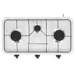 Плита настольная газовая Centek CT-1522 белый, 1.7 кВт, газ, конфорки - 3, эмаль, поворотные переключатели, фото6