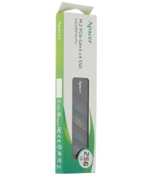 Накопитель SSD Apacer 256Gb, M.2 2280, PCIe Gen4x4, NVMe 1.4, R/W 3300/1300