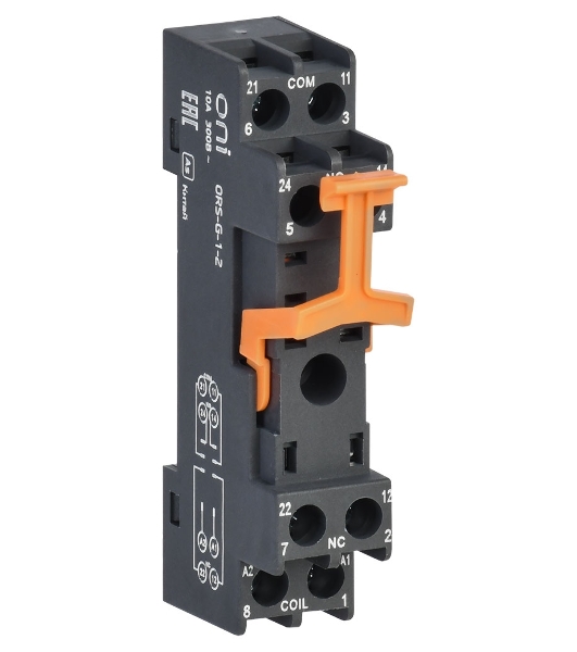 Розетка для реле IEK винт.соед. 300 (ORS-G-1-2-G)