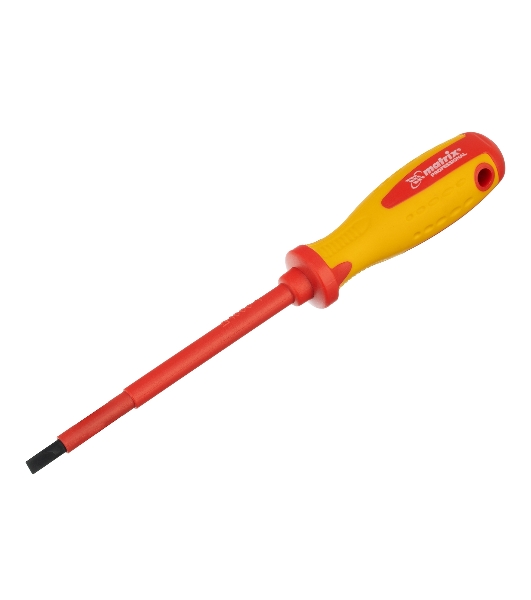 Отвертка Matrix Insulated, SL5,5 x 125 мм, CrMo, до 1000 В, двухкомп. рукоятка