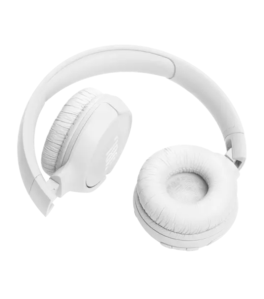 Беспроводные наушники JBL Tune 520BT белый, накладные, Bluetooth, быстрая зарядка, складная конструкция
