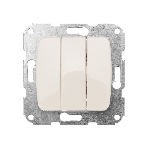 Выключатель DEA 3кл с/у 10А мех. бежевый Kranz KR-78-0234, фото4