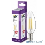 Лампа cветодиодная LED C35 IEK LLF-C35-7-230-40-E14-CL свеча прозр. 7Вт 230В 4000К E14 серия 360°, фото2