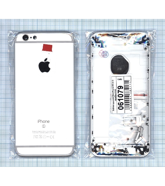 Задняя крышка для iPhone 6S (4.7) серебристый