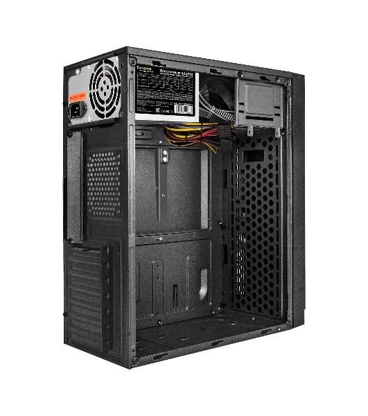 Компьютерный корпус Minitower ExeGate EX291140RUS BAA-105-01AAA350 (mATX, БП AAA350 с вент. 8см, 2*USB, аудио, черный)