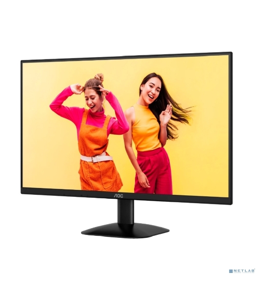 Монитор 23.8' AOC 24B35HM2 VA 1920x1080, 100 Гц, 4 мс, 16:9, 300 кд/м², HDMI 1.4, VGA, Adaptive-Sync, черный