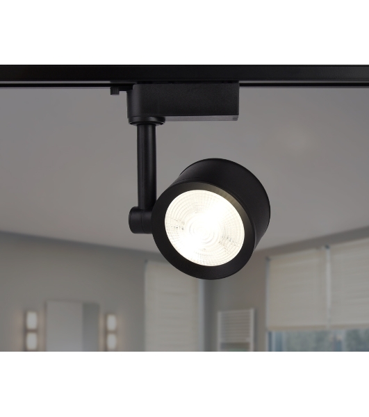 Трековый однофазный светодиодный светильник Ambrella light GL6391 BK черный LED 7W 4200K 24°