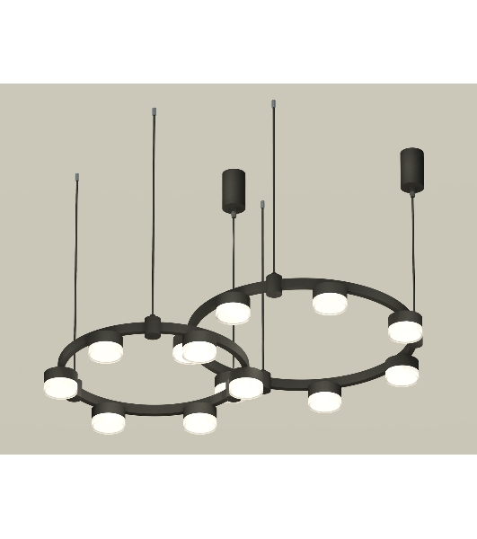 Светильник Ambrella light XR92091006/13 SBK/FR/CL черный песок/белый матовый/прозрачный GX53 (A9209, C9238, C9232, N8399)