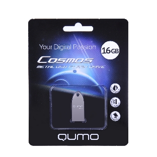 Флешка USB 2.0 QUMO 16Gb, Cosmos QM16GUD-Cos