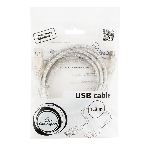Кабель-удлинитель USB2.0 Pro Cablexpert CCF-USB2-AMAF-TR-6, AM/AF, 1,8м, экран, 2феррит.кольца, прозрачный, пакет, фото2