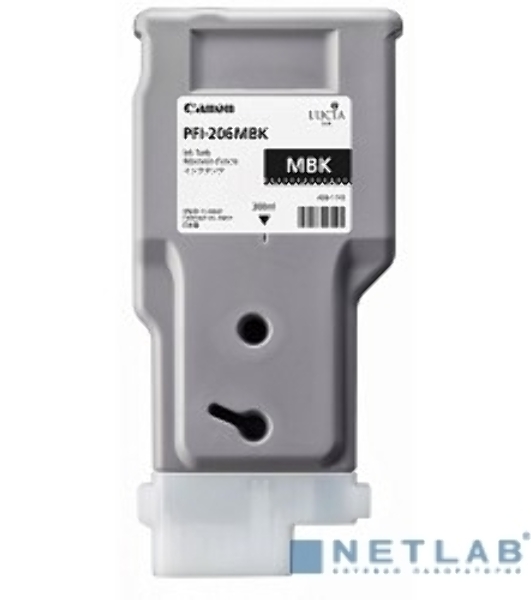 Картридж струйный PFI-206MBk (5302B001), для Canon iPF6400/6450, Черный Матовый, 300ml