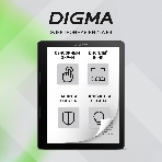 Электронная книга Digma F4 5.83' E-ink HD Carta 680x920 Touch Screen 1.2Ghz 1Gb/8Gb/SD/microSDHC/подсветка дисплея черный, фото12