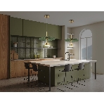 Светильник Ambrella light LH72609 BK/GR латунь/зеленый 6W 3000K D300*260-1770, фото4