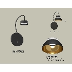 Светильник Ambrella light XB9596101 SBK/PYG/CL черный песок/золото желтое полированное/прозрачный GX53 (C9596, N8145), фото 1