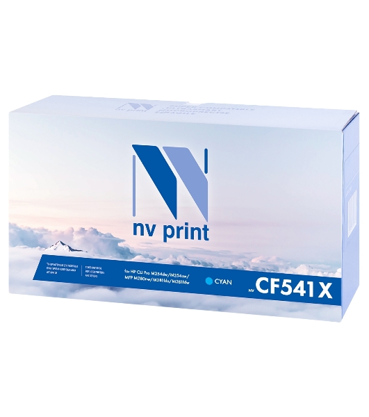 Картридж лазерный NVPrint совместимый HP CF541X Cyan для Color LaserJet Pro M254dw/M254nw/MFP M280nw/M281fdn/M281fdw (2500k)