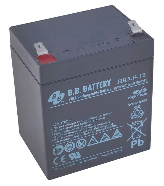 Батарея для ИБП B.B.Battery HR 5.8-12 (12V 5.8Ah)