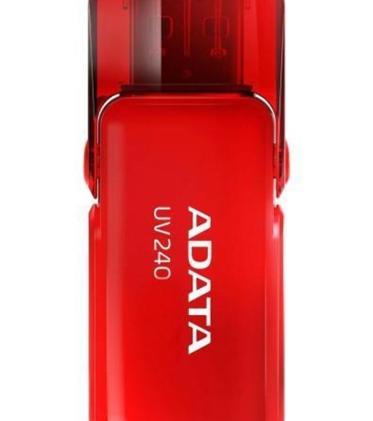 Флешка USB ADATA UV240 (AUV240-32G-RRD), 32Gb, USB 2.0, R/W 15/5, красный