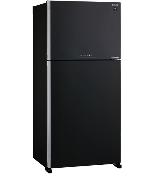 Холодильник Sharp SJ-XG60PMBK черный двухкамерный 422/178 л морозилка сверху, No Frost