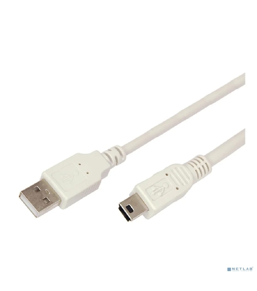 Кабель Rexant mini USB (male) штекер - USB-A (male) штекер, 3 м, серый (PE пакет)