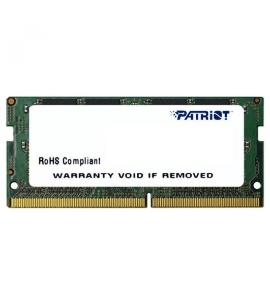 Оперативная память Patriot Signature, DDR4, 4GB (1x4 GB), 2400 MHz, CL17, SO-DIMM