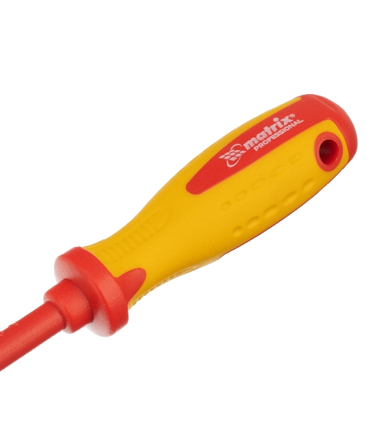 Отвертка Matrix Insulated, SL5,5 x 125 мм, CrMo, до 1000 В, двухкомп. рукоятка