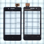 Сенсорное стекло (тачскрин) для Fly IQ436i ERA Nano 9, черное, фото3