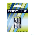 Элемент питания алкалиновый Ergolux LR03 BL-2 1.5В Alkaline (блист.2шт), фото2