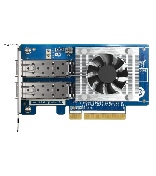 Двухпортовая сетевая карта QNAP Expansion Card 25 GbE SFP28, PCIe Gen4 x8