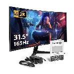 Монитор 31.5' ExeGate Combat EC3200TA VA 2560x1440, 165 Гц, 5 мс (GtG), 16:9, 300 кд/м², изогнутый (1500R), 2×HDMI 2.0, 2×DP, 3.5 Jack, динамики (2×3 Вт), RGB-подсветка, FreeSync, черный, фото6