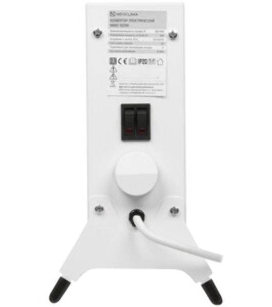 Конвектор электрический Neoclima Nano 1000W белый, 1000 Вт, 15 м2, термостат