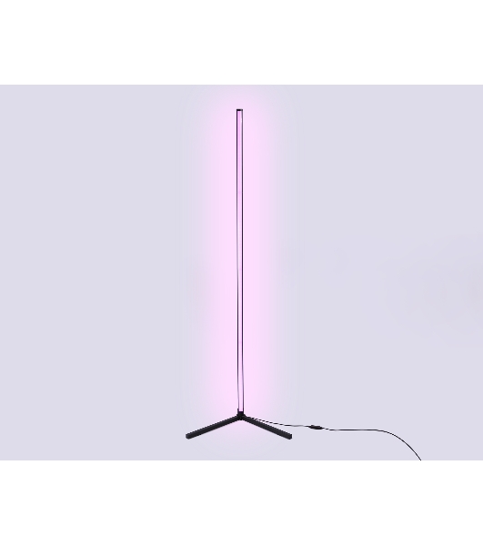 Светильник Ambrella light FL8027 BK черный LED 20W RGB D32*1650 (ПДУ РАДИО 2.4G)