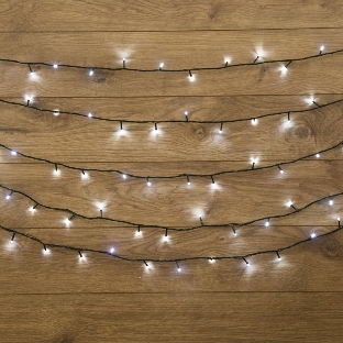 Гирлянда Neon-night 'Твинкл Лайт' 10 м, темно-зеленый ПВХ, 80 LED, белый