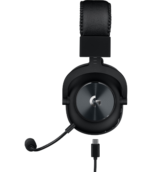 Гарнитура проводная с микрофоном Logitech Pro X LIGHTSPEED черный мониторные BT оголовье (981-000907)
