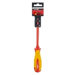 Отвертка Matrix Insulated, SL5,5 x 125 мм, CrMo, до 1000 В, двухкомп. рукоятка, фото2