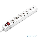 Сетевой фильтр Buro BU-SP1.8 USB 2A-W 1.8 м, 6 розеток, белый, коробка, фото9