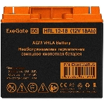 Аккумуляторная батарея ExeGate EX285662RUS HRL 12-18 (12V 18Ah, клеммы F3 (болт М5 с гайкой)), фото12