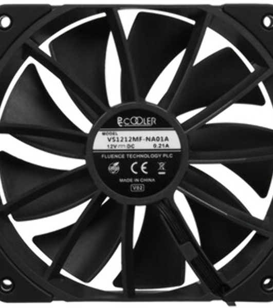 Вентилятор для корпуса PcCooler F3 X120R BK Reverse ARGB 120х120x25 черный 4-pin 28.4дБ (F3 X120R ARGB BK) Ret