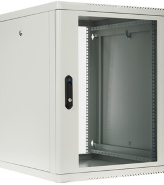 Шкаф телекоммуникационный настенный разборный ЦМО 15U (600 x 650) съемные стенки, дверь стекло, черный (ШРН-М-15.650-9005)
