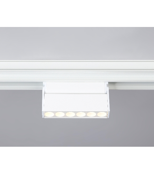 Светильник трековый светодиодный GL4038 WH белый IP20 6W 4200K 48V 24° 115*22*105