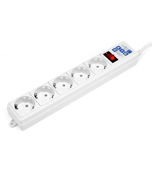 Сетевой фильтр Powercube SPG-B-10-WHITE 3 м, 5 розеток, белый, коробка