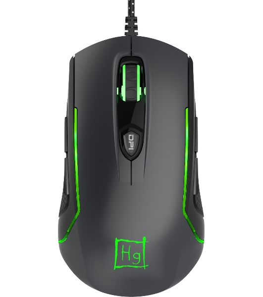 Мышь проводная Harper Gaming Kickback GM-P05 черный, 10000 dpi, USB, кнопки - 8